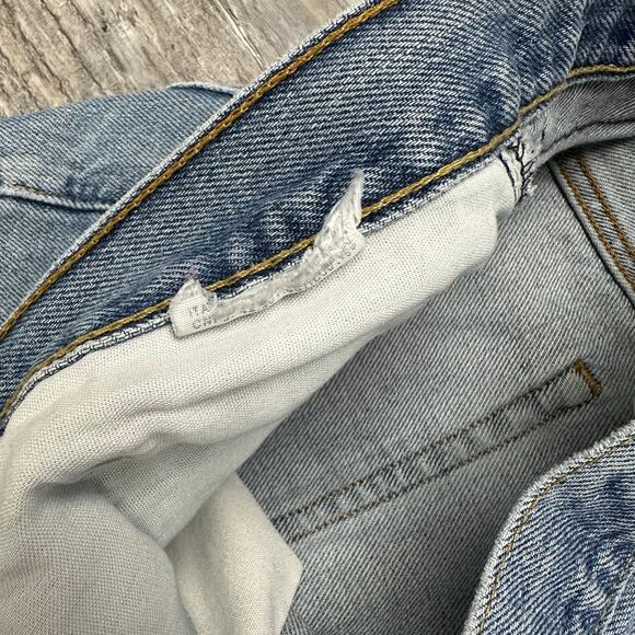 Levis 550 Faded Mid Wash Blue Mens 38x32 Relaxed Fit Straight Leg Jeans Red Tab - Picture 9 of 13